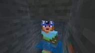 Dig below existing blocks to create air pockets in Minecraft (Image via Sportskeeda Gaming || Mojang Studios)